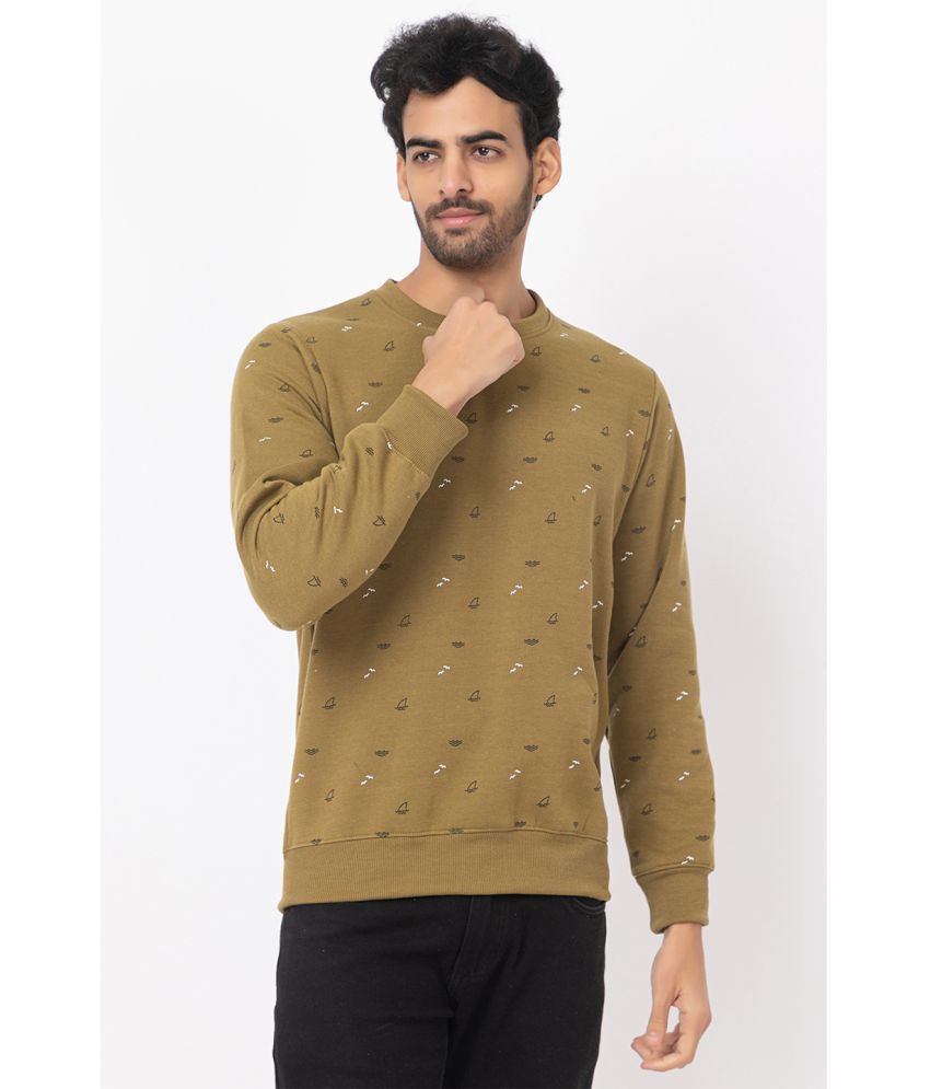     			SEVEN DREAMS Cotton Blend Round Neck Men's Sweatshirt - Brown ( Pack of 1 )