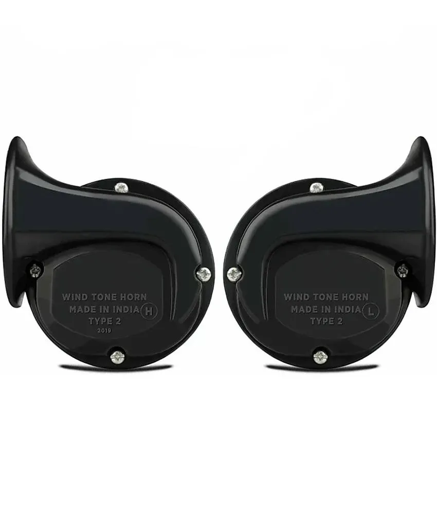 wahh Horn For Cars Two Wheelers Set of 2 High Low Tone