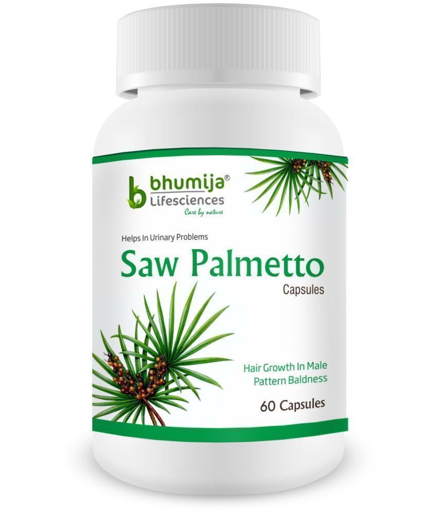     			Bhumija Lifesciences Saw Palmetto with nettle root 60 Capsules (Pack of 1)