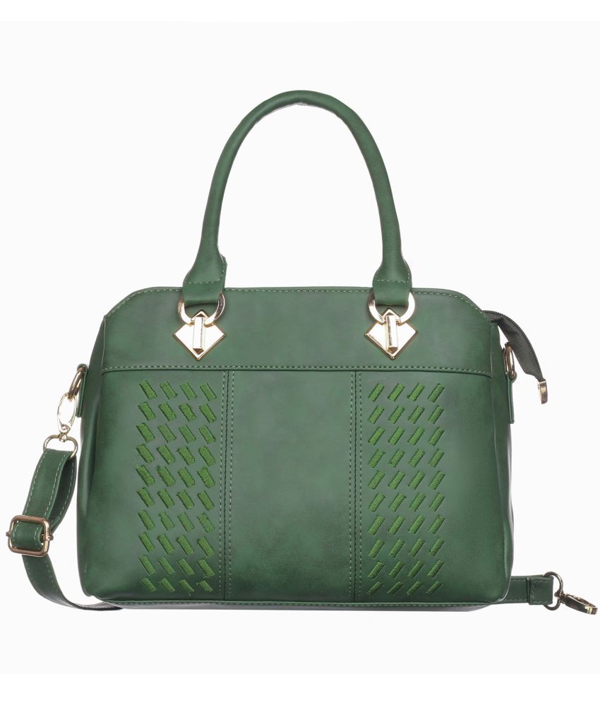     			Fostelo Green PU Shoulder Bag