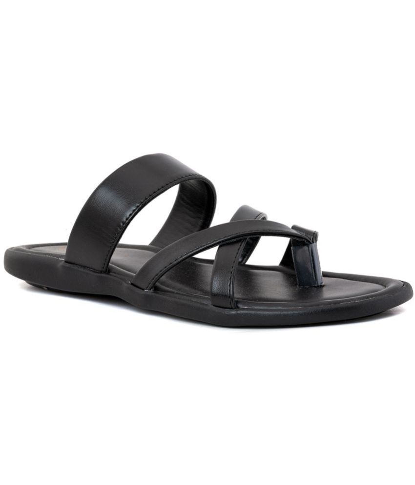     			KHADIM - Black Men's Sandals