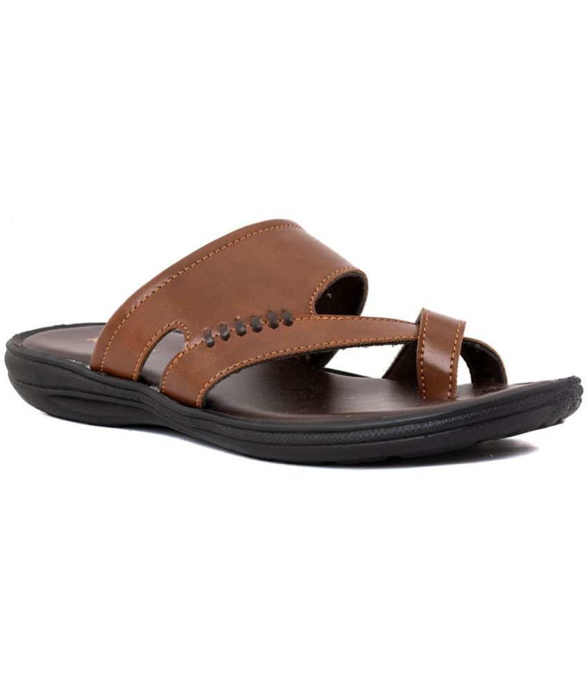     			KHADIM - Brown Men's Sandals