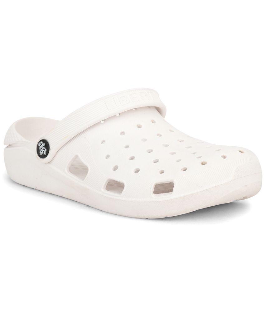     			Liberty White Clogs