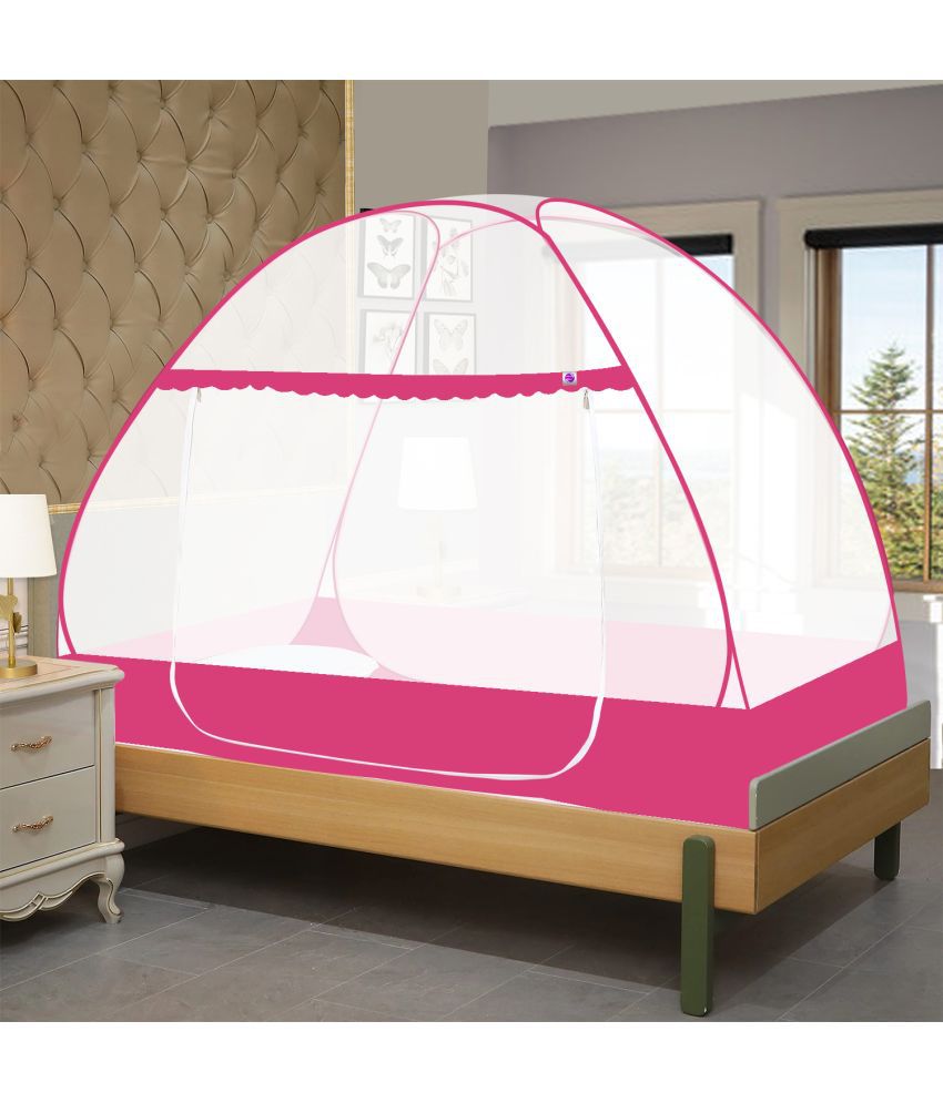    			Silver Shine - Pink Polypropylene Tent Mosquito Net ( Pack of 1 )