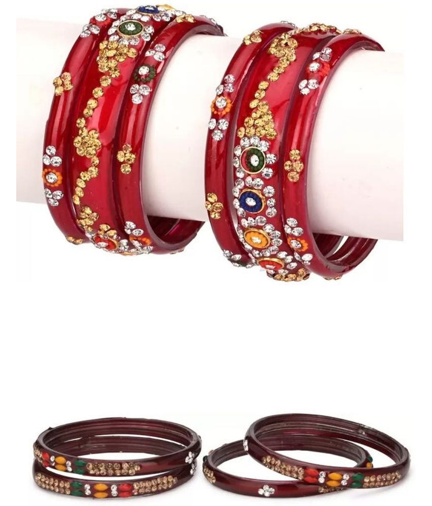     			Somil Red Bangle ( Pack of 10 )