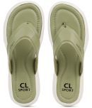 Carlton London Green Women's Thong Flip Flop