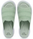 Carlton London Green Women's Slide Flip Flop