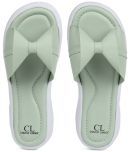 Carlton London Sea Green Women's Slide Flip Flop