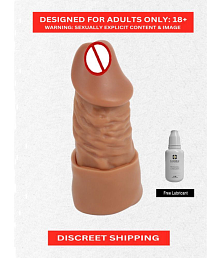 Users' Recommended Reusable Penis Sleeve- Men's Thick Penis Sleeve | Penis Cover Condom | By Naughty Nights with Free Kaamraj Lube