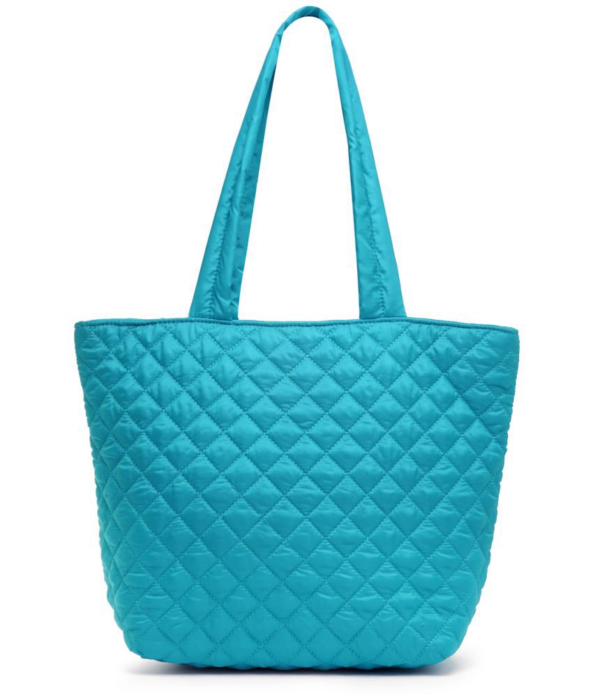     			Anekaant Turquoise Polyster Tote Bag