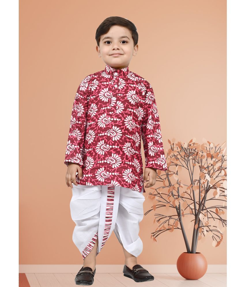     			Arshia Fashions Red Cotton Blend Boys ( Pack of 1 )