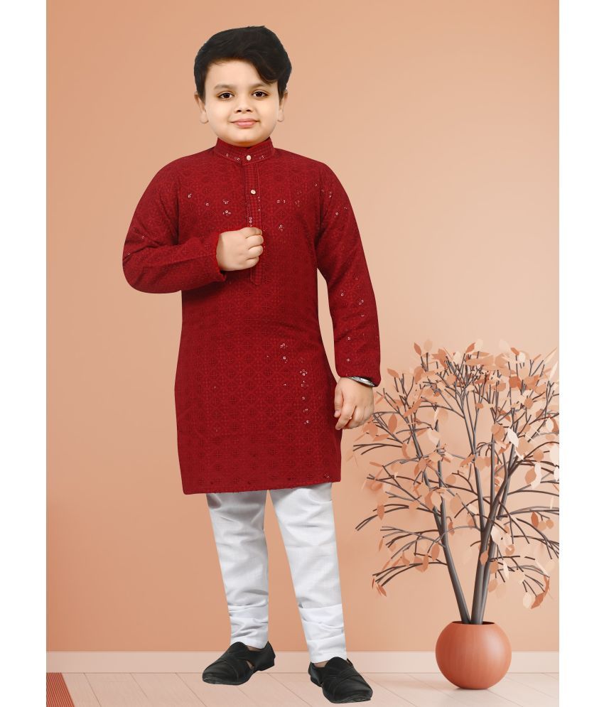     			Arshia Fashions Red Rayon Boys ( Pack of 1 )