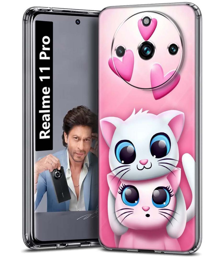     			Fashionury Multicolor Printed Back Cover Silicon Compatible For Realme 11 Pro ( Pack of 1 )