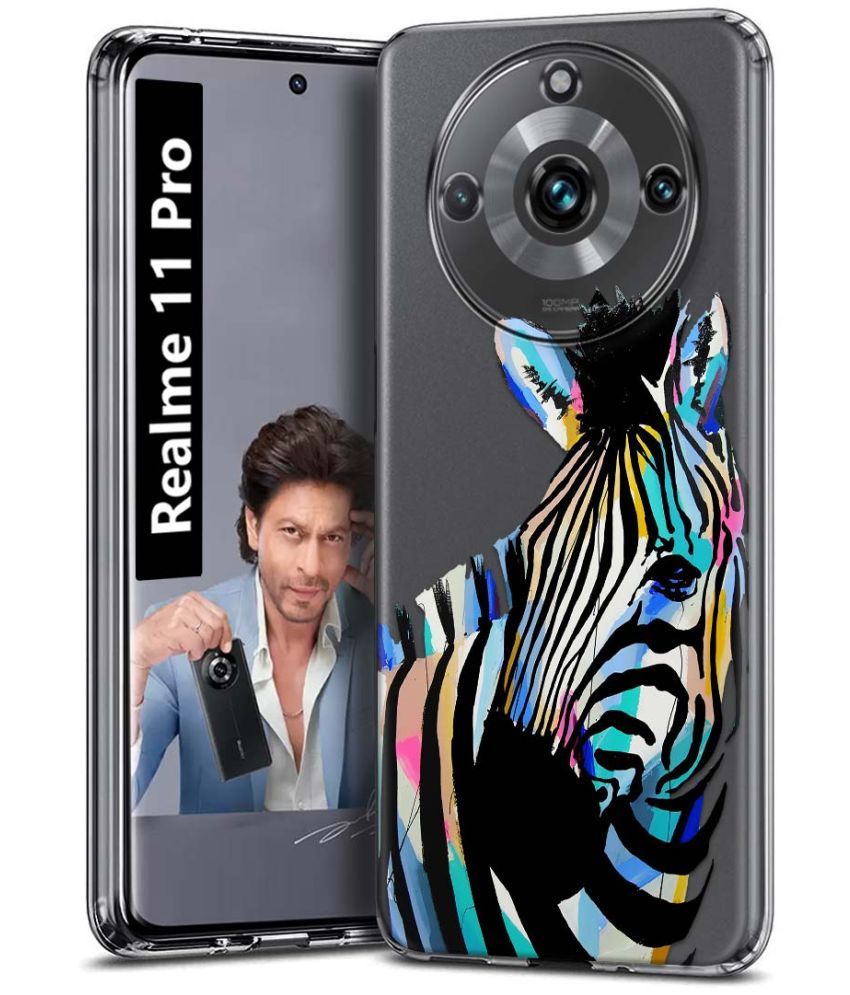     			Fashionury Multicolor Printed Back Cover Silicon Compatible For Realme 11 Pro ( Pack of 1 )