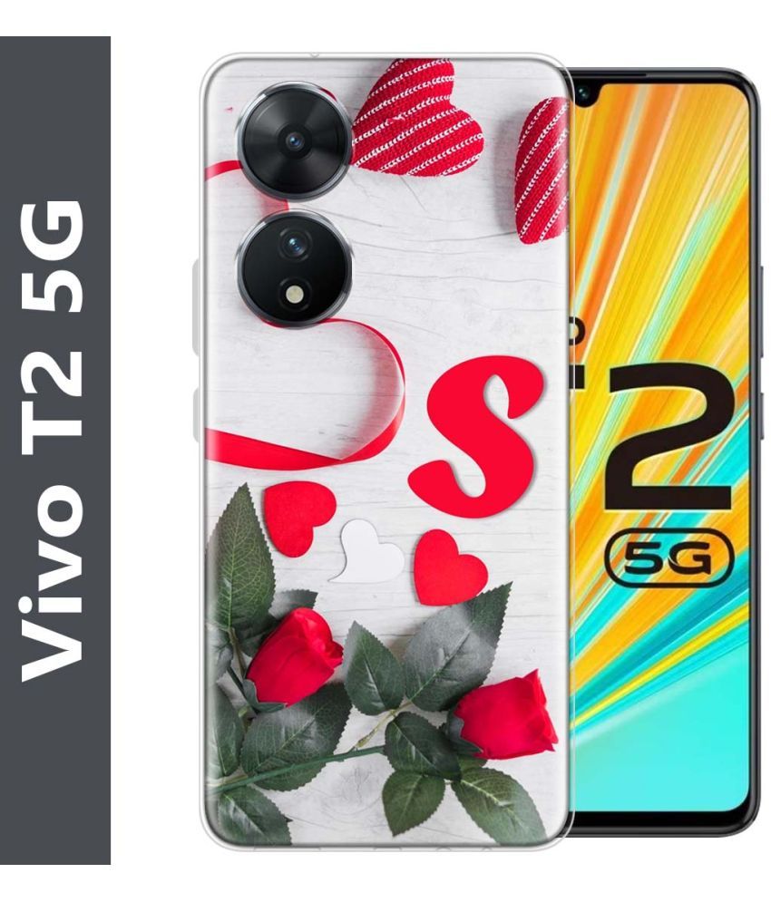     			Fashionury Multicolor Printed Back Cover Silicon Compatible For Vivo T2 5G ( Pack of 1 )