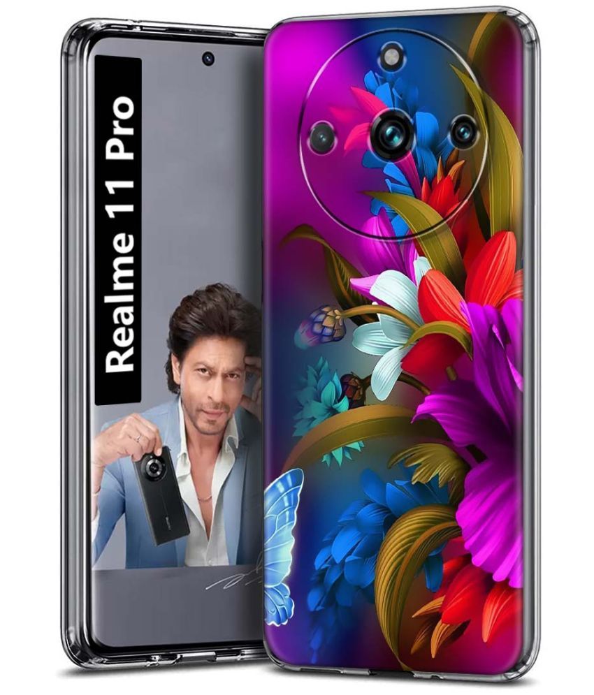     			Fashionury Multicolor Printed Back Cover Silicon Compatible For Realme 11 Pro ( Pack of 1 )