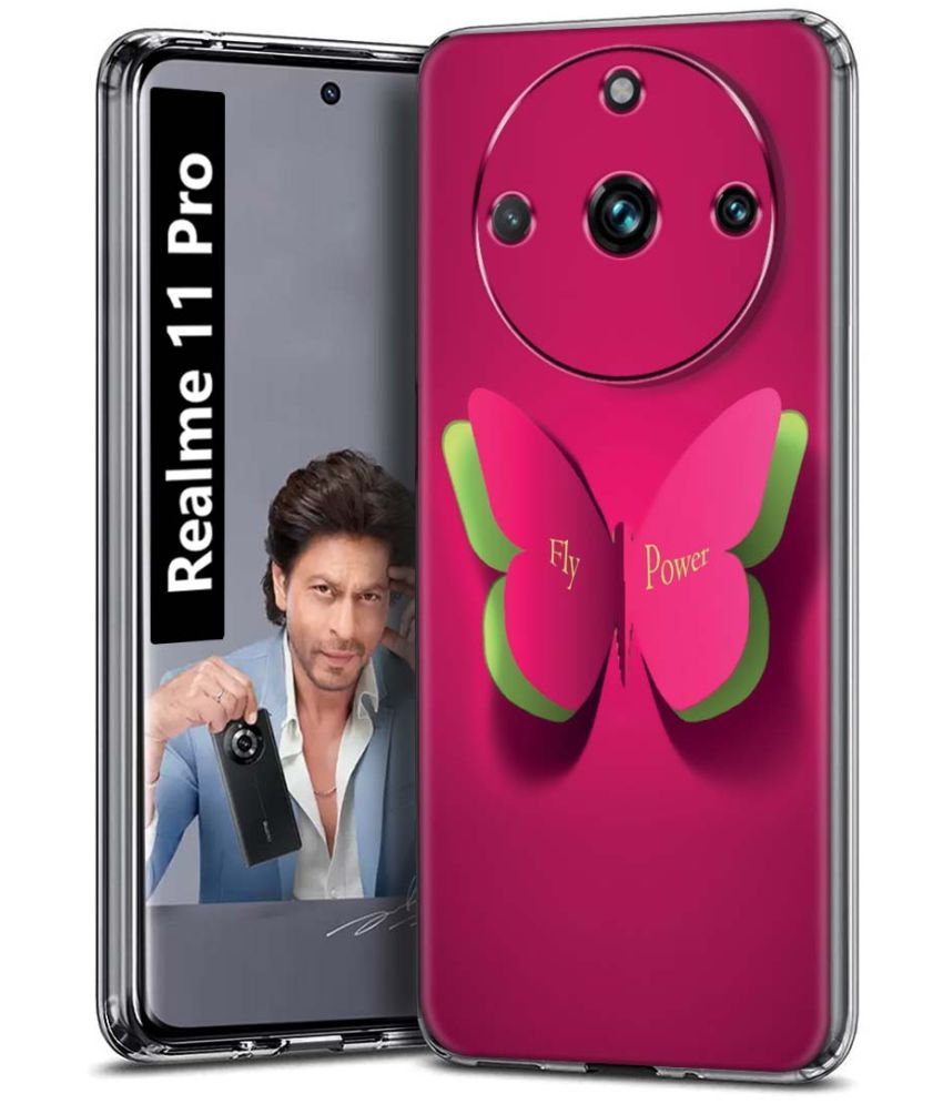     			Fashionury Multicolor Printed Back Cover Silicon Compatible For Realme 11 Pro ( Pack of 1 )