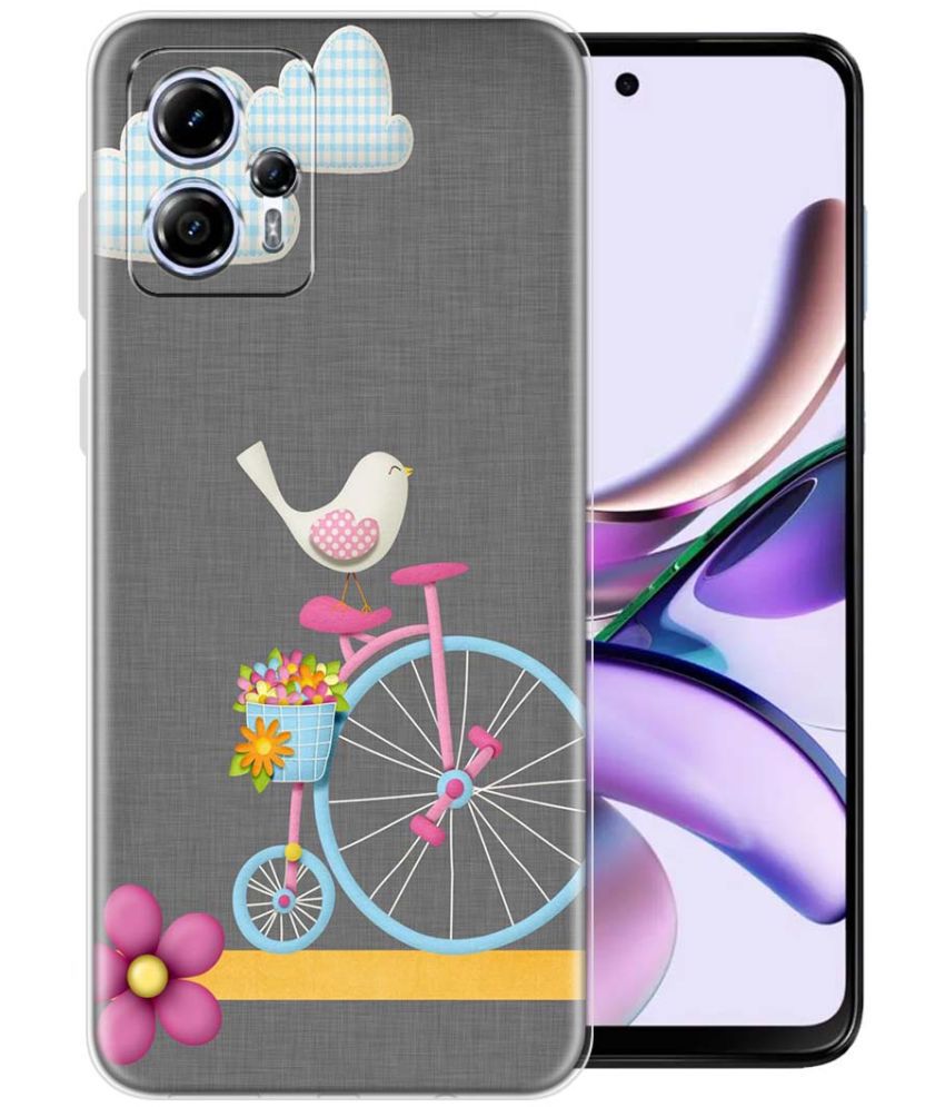     			Fashionury Multicolor Printed Back Cover Silicon Compatible For Moto G13 ( Pack of 1 )