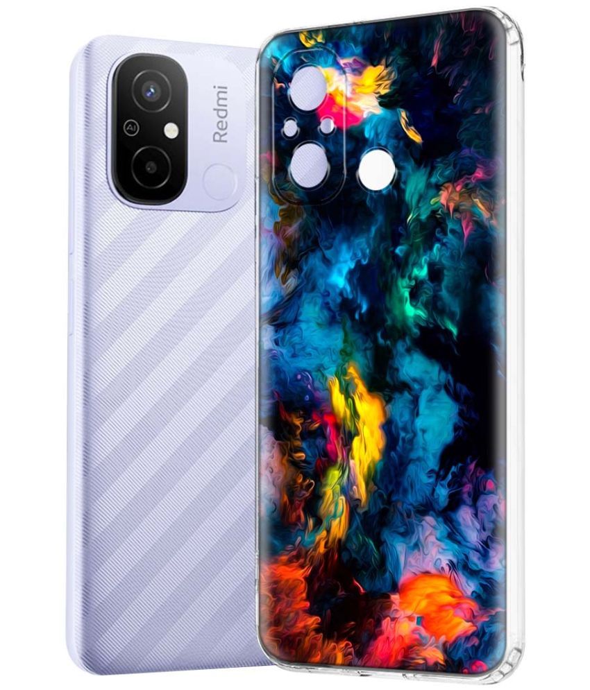     			Fashionury Multicolor Printed Back Cover Silicon Compatible For Redmi 12C ( Pack of 1 )