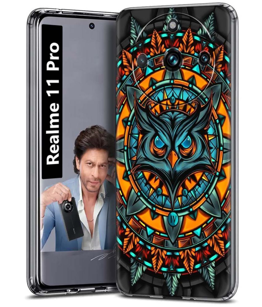     			Fashionury Multicolor Printed Back Cover Silicon Compatible For Realme 11 Pro ( Pack of 1 )