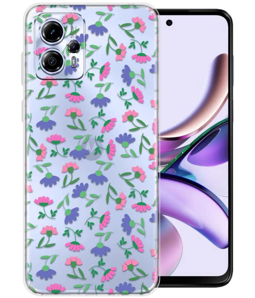     			Fashionury Multicolor Printed Back Cover Silicon Compatible For Moto G13 ( Pack of 1 )