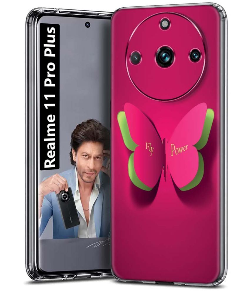     			Fashionury Multicolor Printed Back Cover Silicon Compatible For Realme 11 Pro Plus ( Pack of 1 )