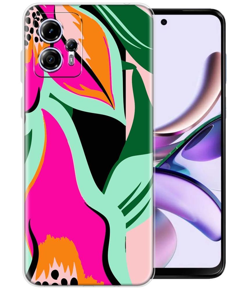     			Fashionury Multicolor Printed Back Cover Silicon Compatible For Moto G13 ( Pack of 1 )