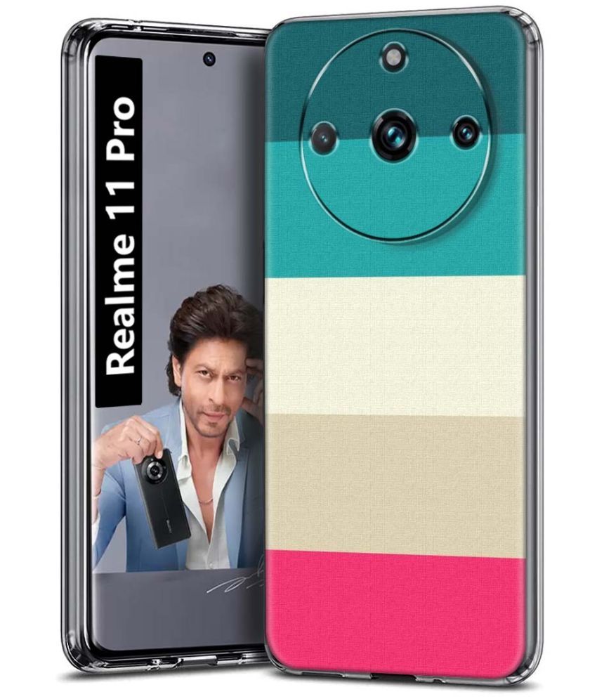     			Fashionury Multicolor Printed Back Cover Silicon Compatible For Realme 11 Pro ( Pack of 1 )