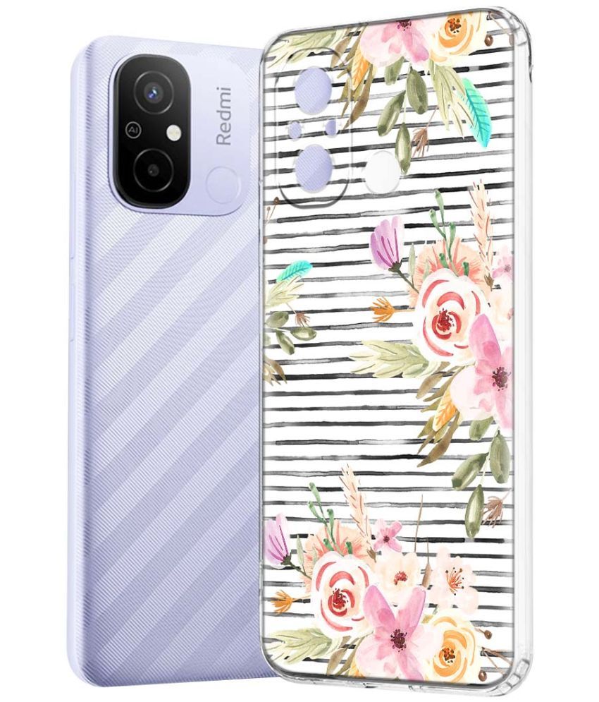     			Fashionury Multicolor Printed Back Cover Silicon Compatible For Redmi 12C ( Pack of 1 )