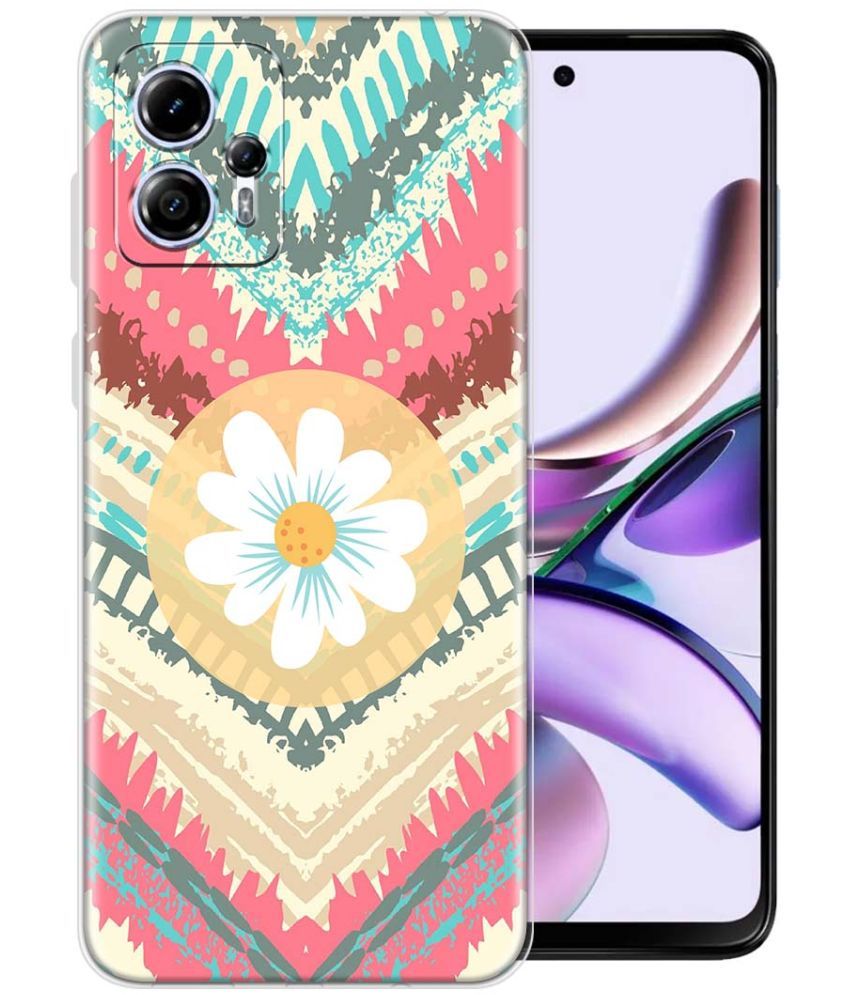     			Fashionury Multicolor Printed Back Cover Silicon Compatible For Moto G13 ( Pack of 1 )