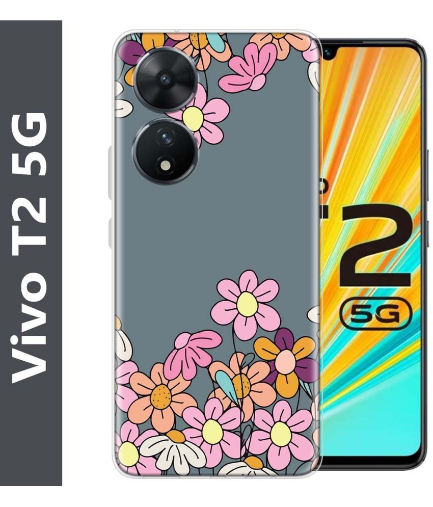     			Fashionury Multicolor Printed Back Cover Silicon Compatible For Vivo T2 5G ( Pack of 1 )