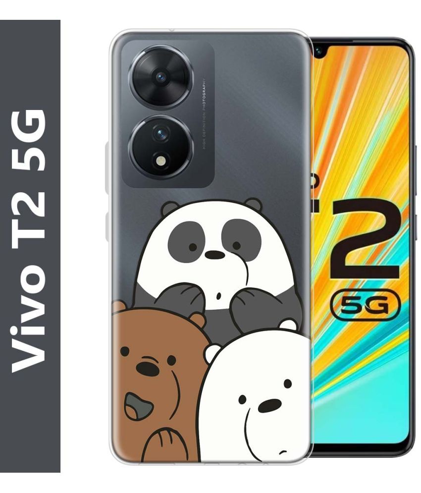     			Fashionury Multicolor Printed Back Cover Silicon Compatible For Vivo T2 5G ( Pack of 1 )