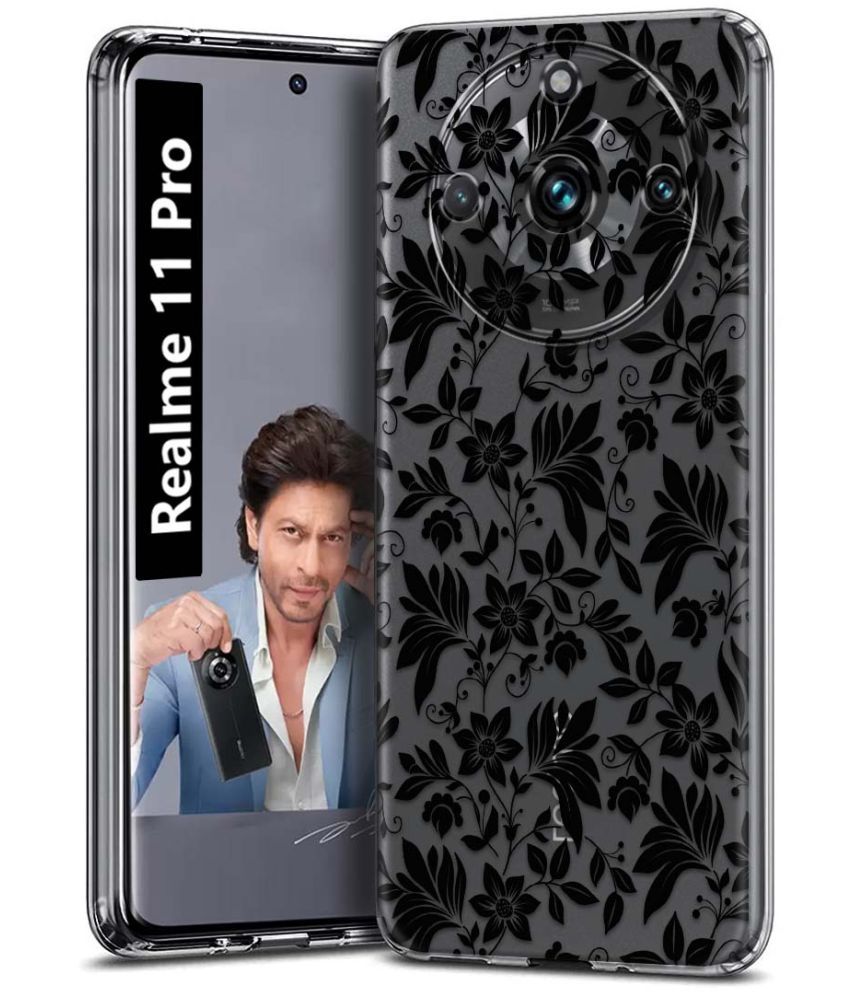     			Fashionury Multicolor Printed Back Cover Silicon Compatible For Realme 11 Pro ( Pack of 1 )