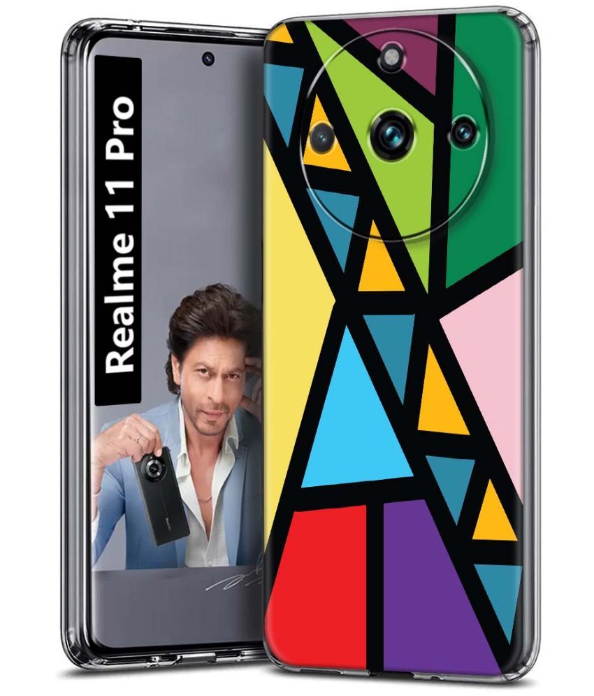     			Fashionury Multicolor Printed Back Cover Silicon Compatible For Realme 11 Pro ( Pack of 1 )