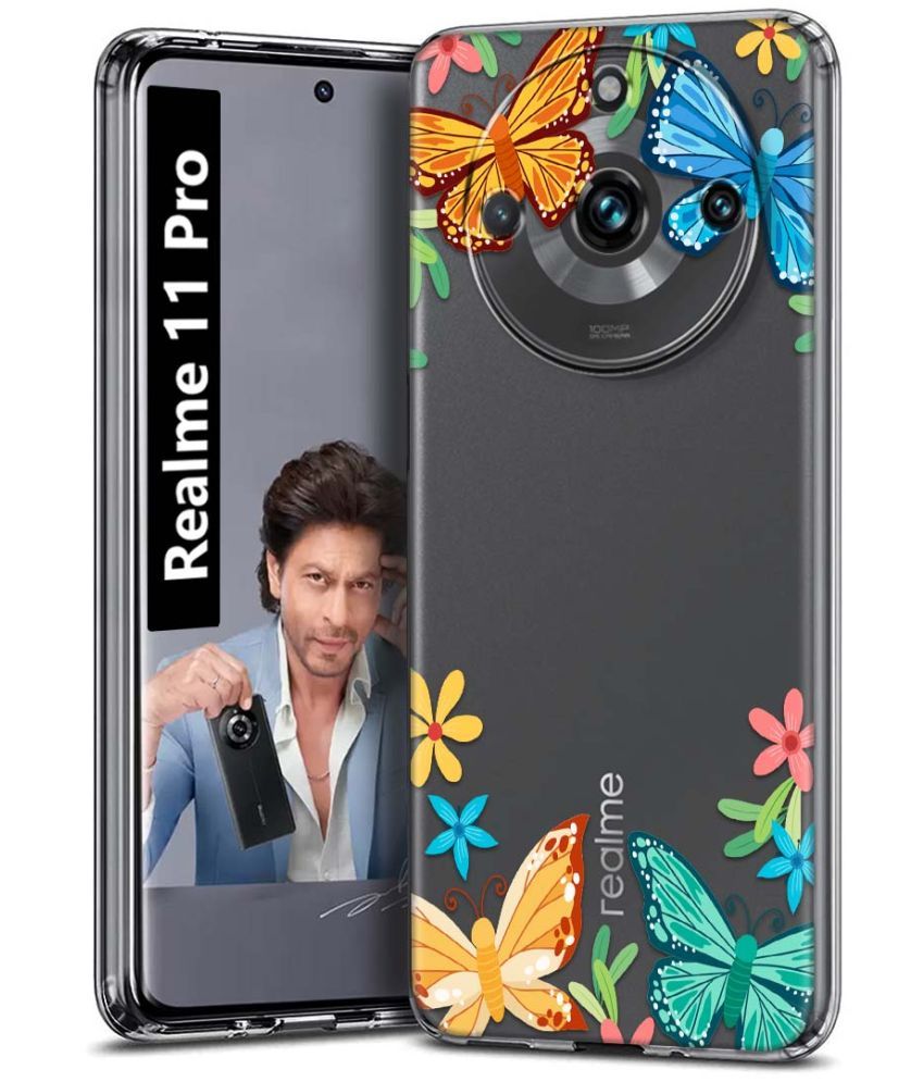     			Fashionury Multicolor Printed Back Cover Silicon Compatible For Realme 11 Pro ( Pack of 1 )