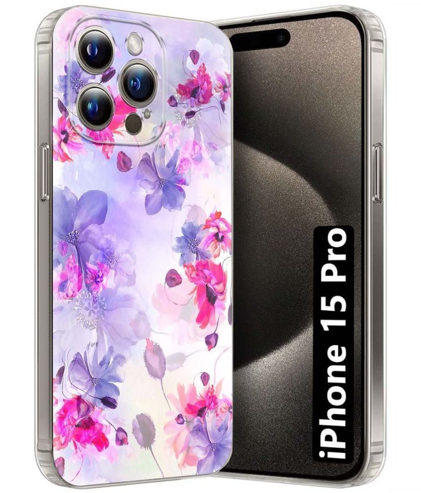     			Fashionury Multicolor Printed Back Cover Silicon Compatible For Apple iPhone 15 Pro ( Pack of 1 )