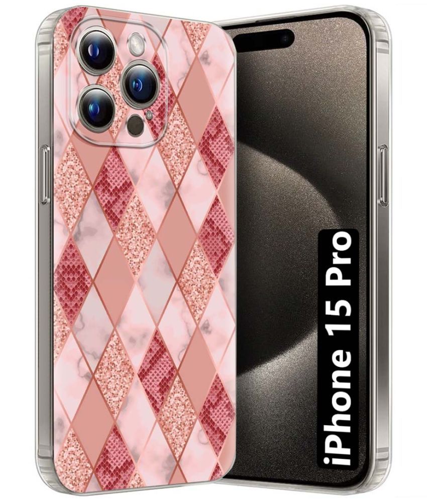     			Fashionury Multicolor Printed Back Cover Silicon Compatible For Apple iPhone 15 Pro ( Pack of 1 )