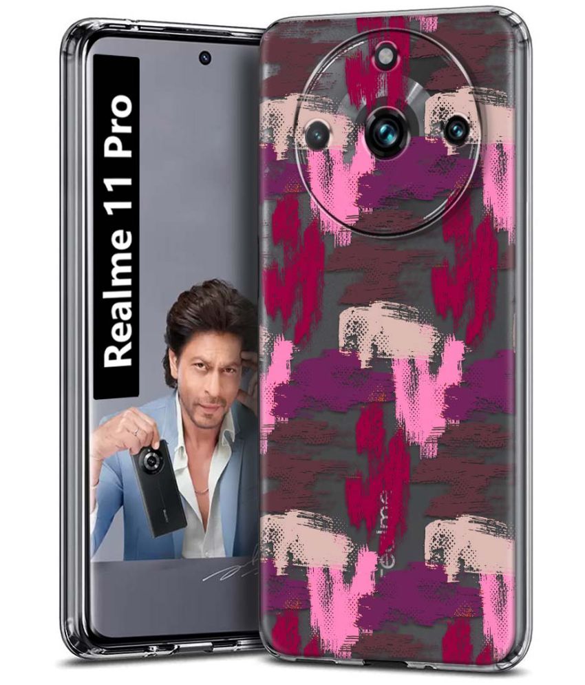     			Fashionury Multicolor Printed Back Cover Silicon Compatible For Realme 11 Pro ( Pack of 1 )