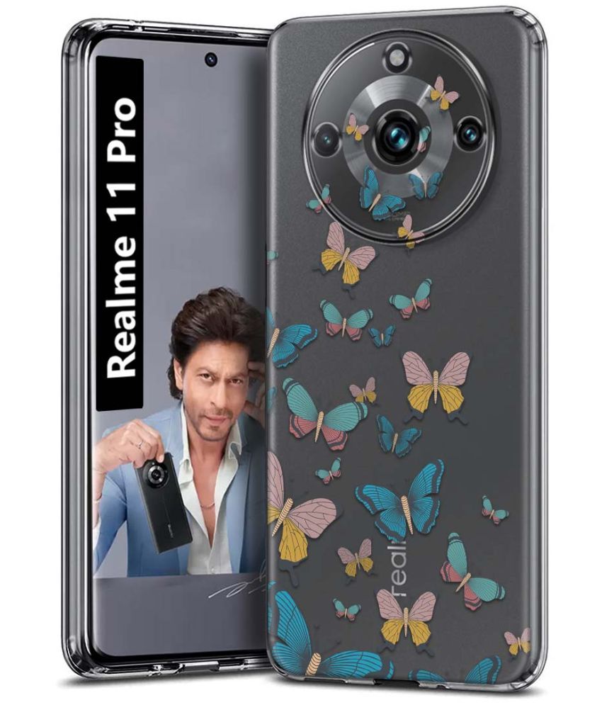     			Fashionury Multicolor Printed Back Cover Silicon Compatible For Realme 11 Pro ( Pack of 1 )