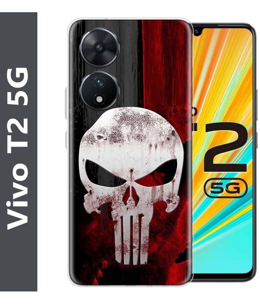     			Fashionury Multicolor Printed Back Cover Silicon Compatible For Vivo T2 5G ( Pack of 1 )