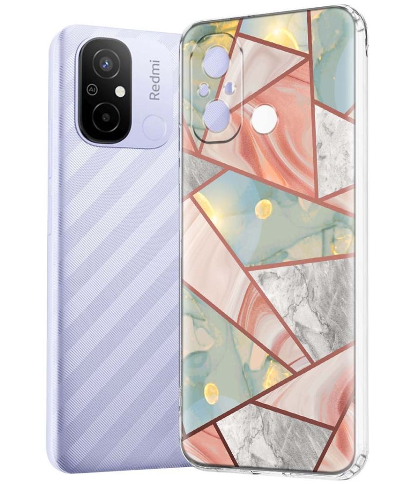     			Fashionury Multicolor Printed Back Cover Silicon Compatible For Redmi 12C ( Pack of 1 )