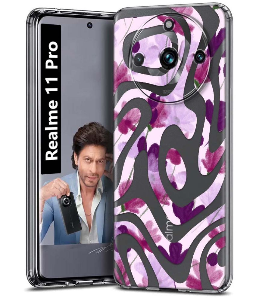     			Fashionury Multicolor Printed Back Cover Silicon Compatible For Realme 11 Pro ( Pack of 1 )