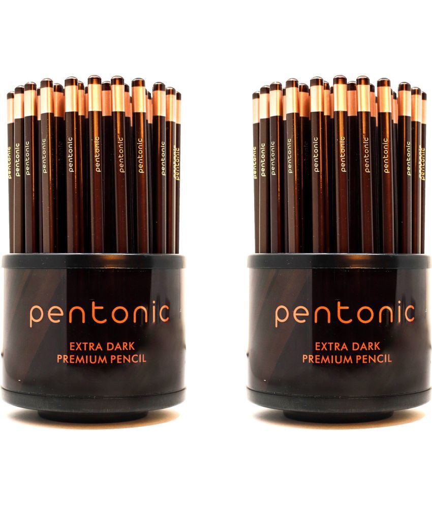     			Pentonic Linc Extra Dark Premium Pencil, Pack of 100 Pencil (Set of 2, Black)