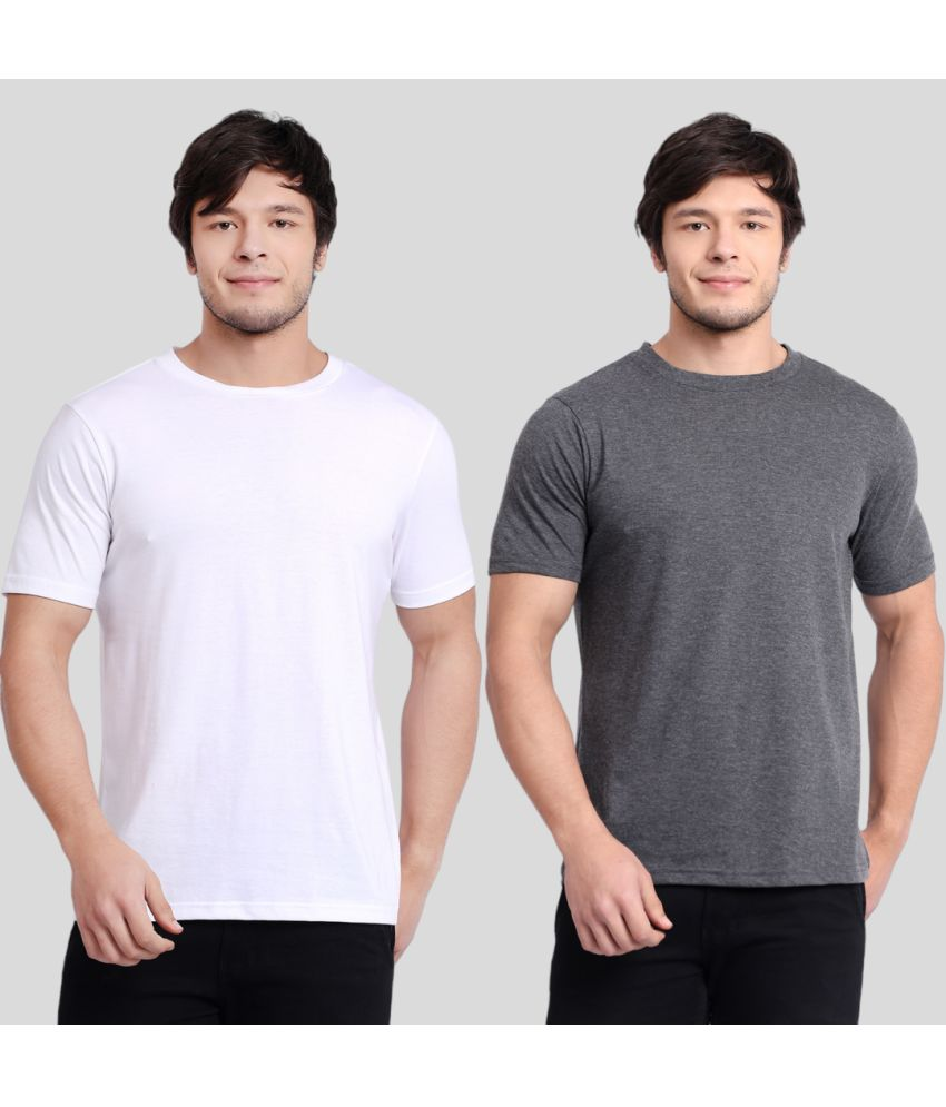     			Betrost Pack of 2 100% Cotton Regular Fit Men's T-Shirt ( White )