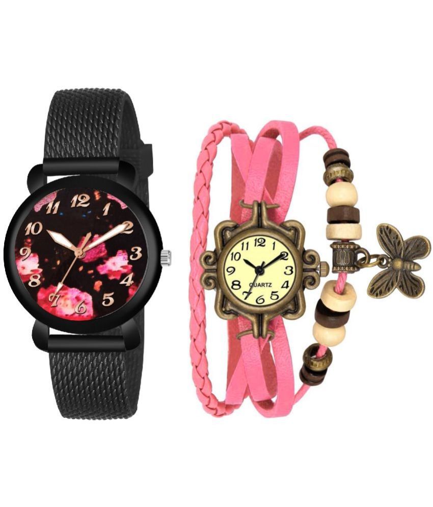     			DECLASSE Black Dial Analog Girls Watch ( Pack Of 2 )