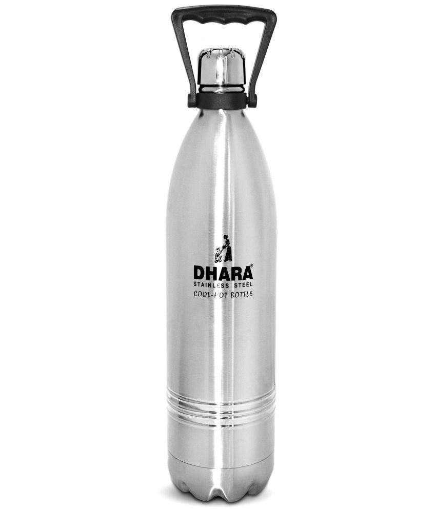     			Dhara Stainless Steel Silver Water Bottle 2200 mL ( Set of 1 )