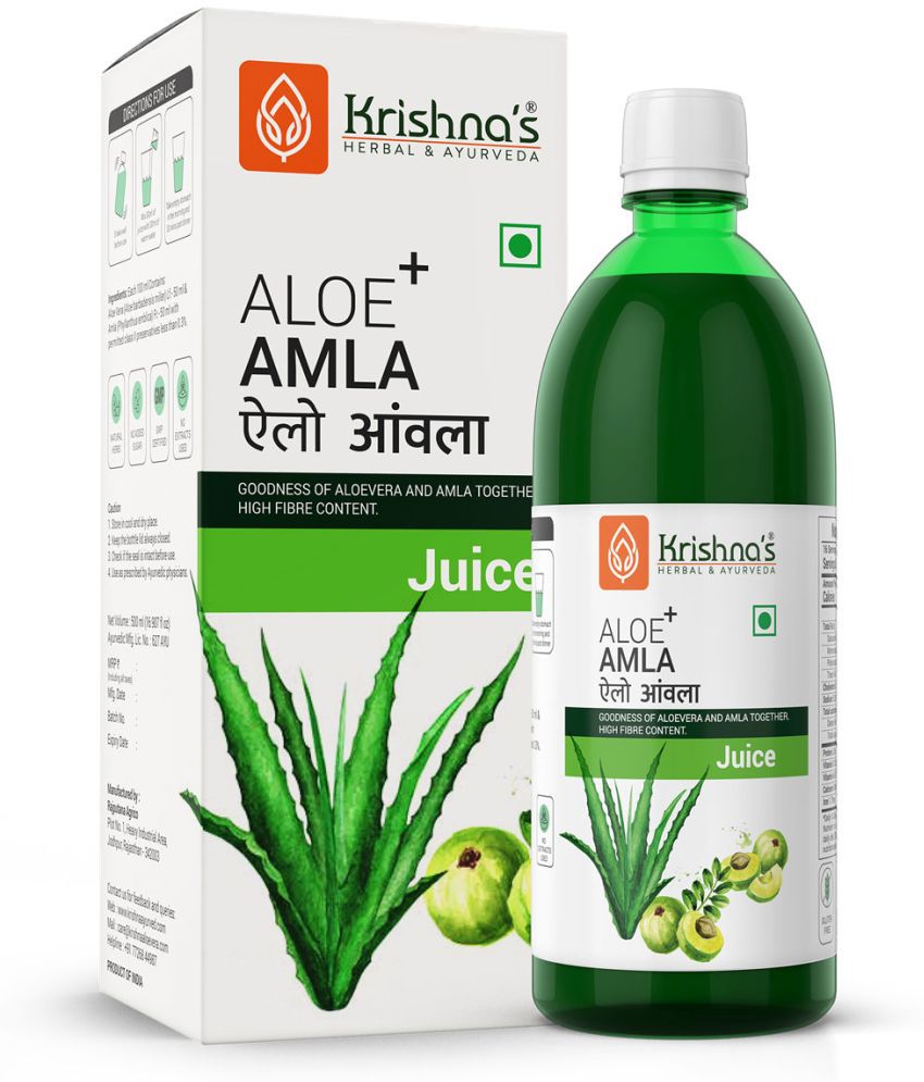     			Krishna's Herbal & Ayurveda Aloe Amla Mix Juice 1000ml
