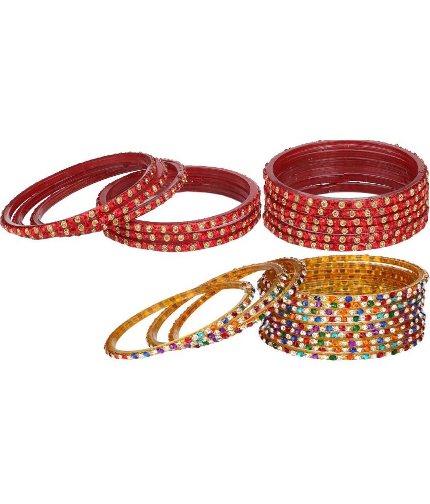     			Somil Multicolor Bangle Set ( Pack of 24 )