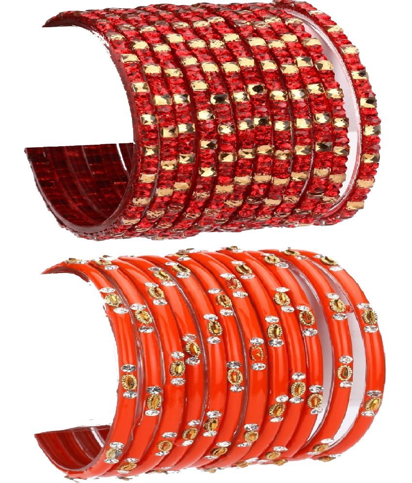     			Somil Multicolor Bangle Set ( Pack of 24 )