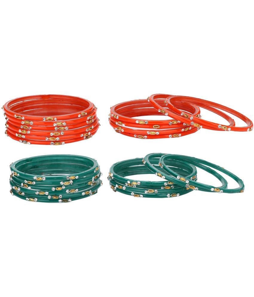     			Somil Multicolor Bangle Set ( Pack of 24 )